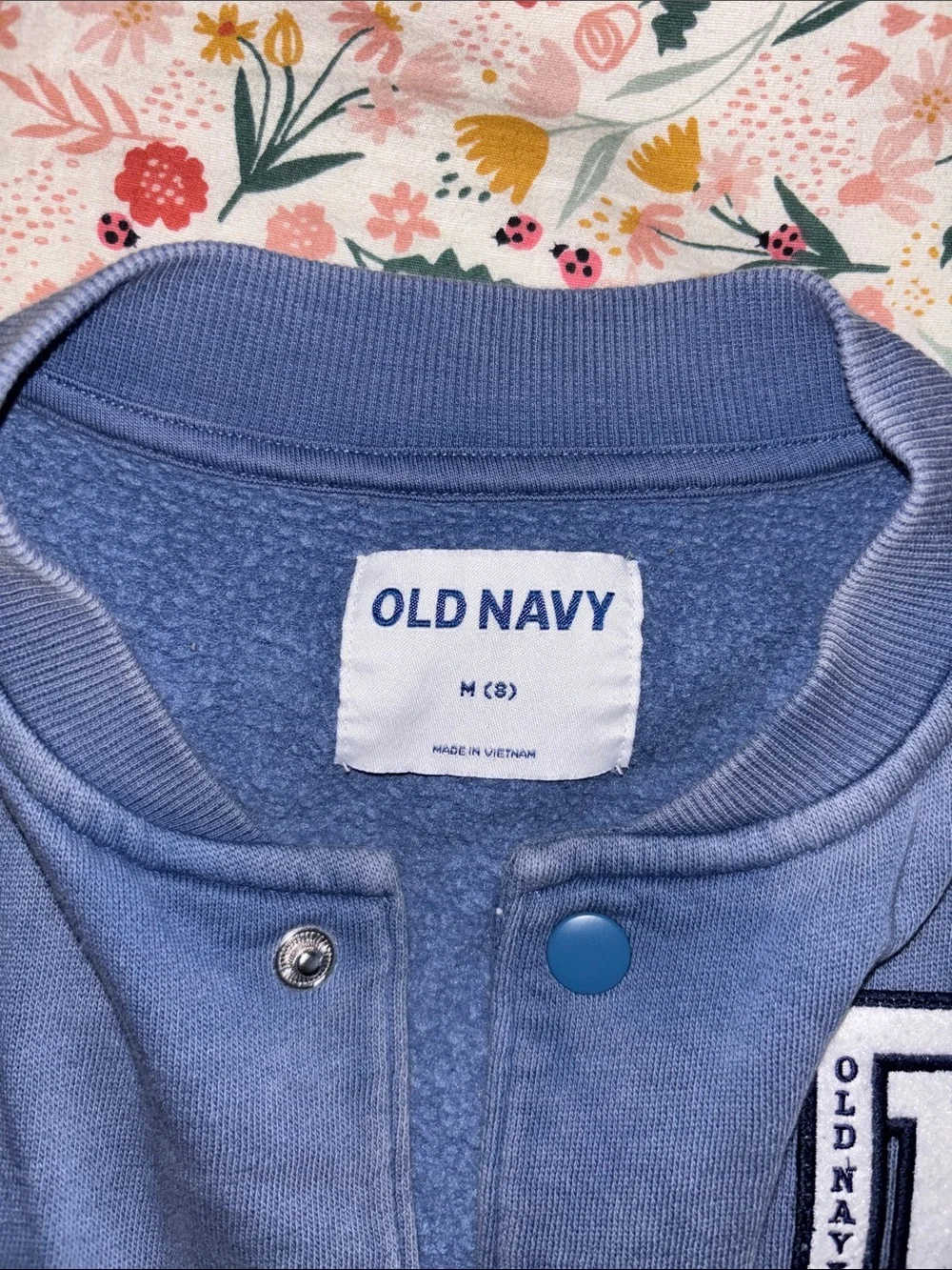 Old Navy Kids Blue Letterman-Style Jacket